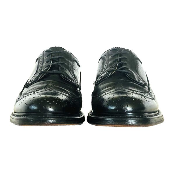 Stafford Vintage Imperial Wingtip Biltrite Black Leather 10.5 Academia Preppy main image 4
